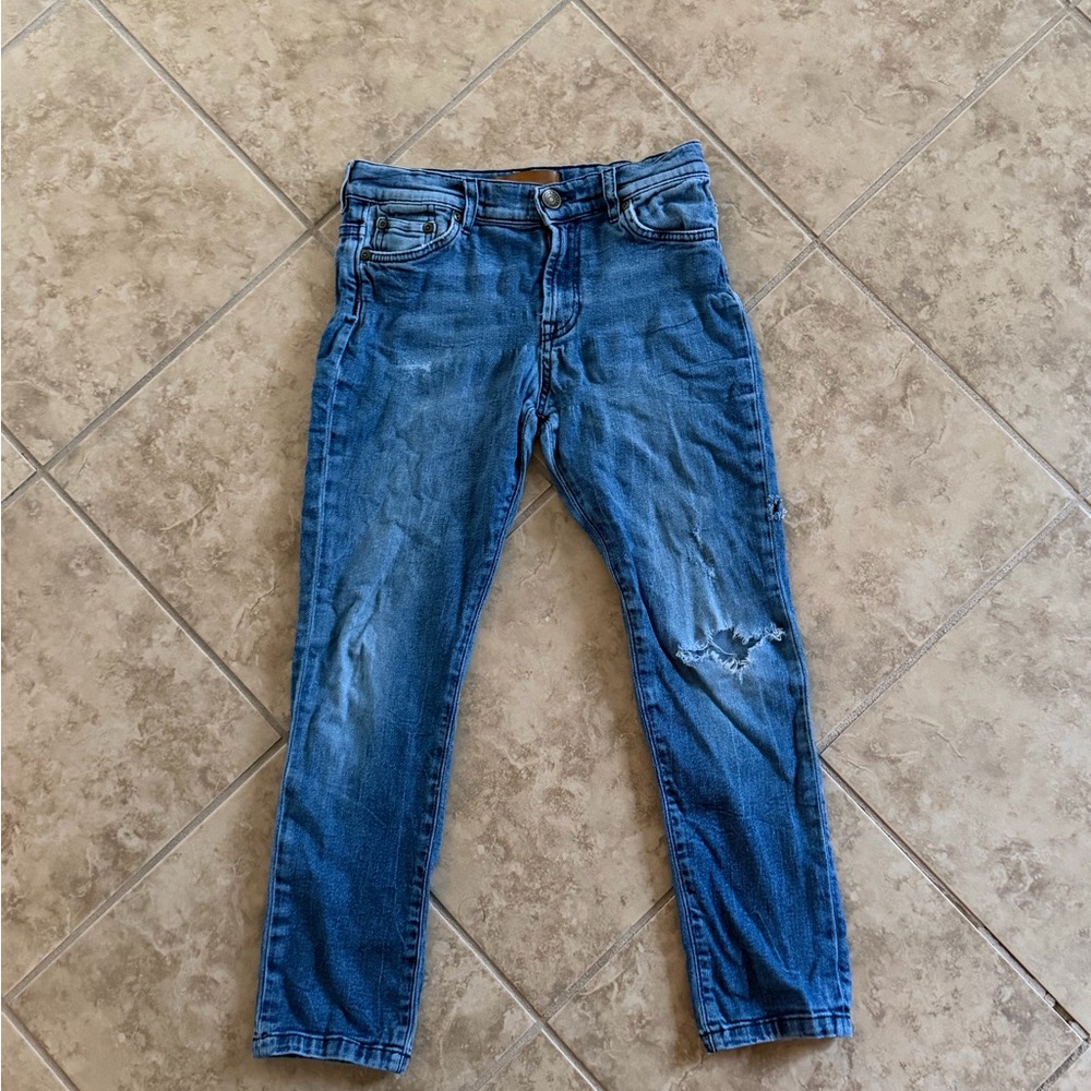 Dolce & Gabbana Distressed Blue Skinny Jeans